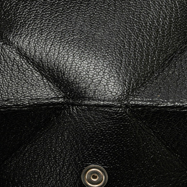 エルメス ル ヴァンキャトル コインケース ブラック シルバー シェーブル メンズ HERMES 【中古】