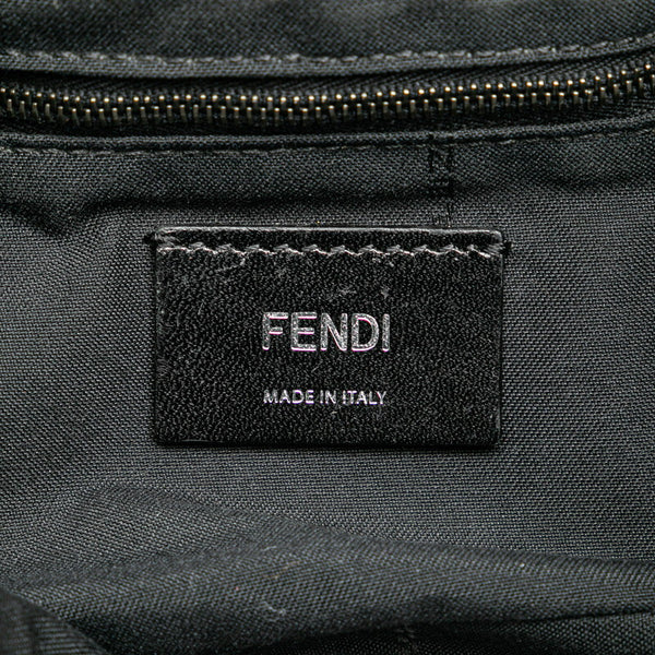 フェンディ ズッカ ショルダーバッグ ボディバッグ 2WAY 7VA472 ブラウン ブラック キャンバス レザー レディース FENDI 【中古】