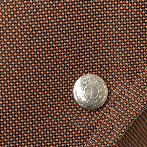 エルメス エールライン バサスPM 斜め掛け ショルダーバッグ ブラウン キャンバス レディース HERMES 【中古】