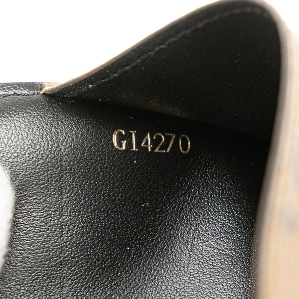 ルイ ヴィトン モノグラム リバース  スリム パース 長財布 M80390 ブラウン ブラック PVC レザー レディース LOUIS VUITTON 【中古】
