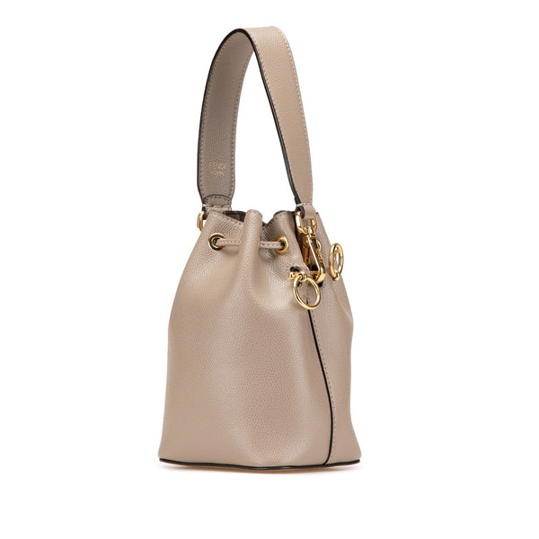 フェンディ モントレゾール ミニ ハンドバッグ ショルダーバッグ 2WAY 8BS010 グレー レザー レディース FENDI 【中古】