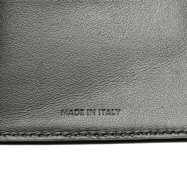 セリーヌ スモール トリフォールド ウォレット 三つ折り財布 ブラック グレインレザー レディース CELINE 【中古】
