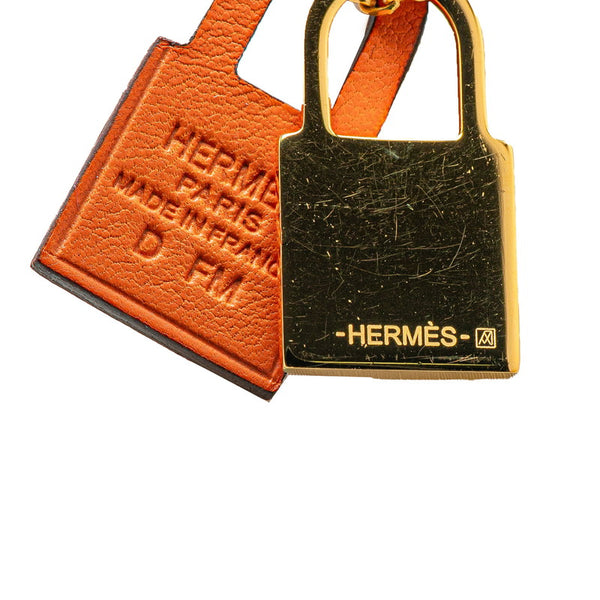 エルメス オーケリーPM ネックレス ゴールド オレンジ メッキ スイフト レディース HERMES 【中古】