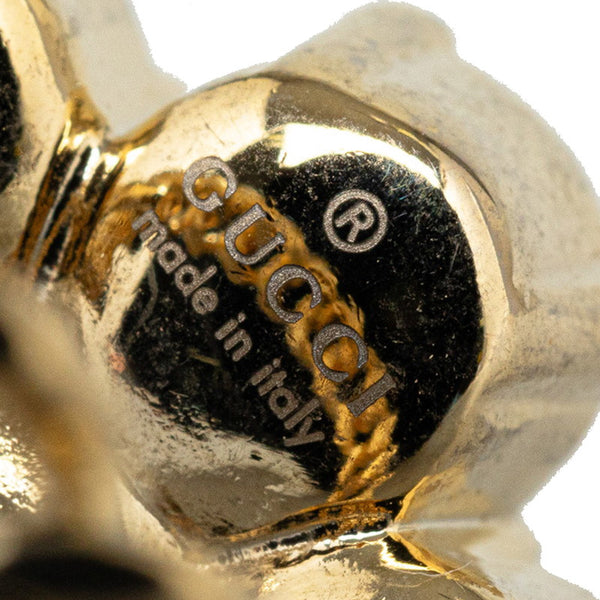 グッチ GG フラワー パール リング 指輪 ゴールド メッキ レディース GUCCI 【中古】