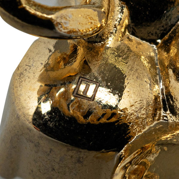 グッチ GG フラワー パール リング 指輪 ゴールド メッキ レディース GUCCI 【中古】