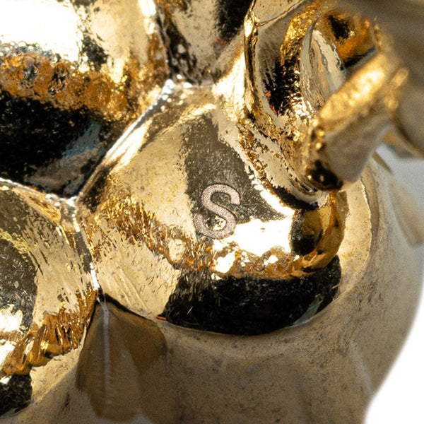 グッチ GG フラワー パール リング 指輪 ゴールド メッキ レディース GUCCI 【中古】