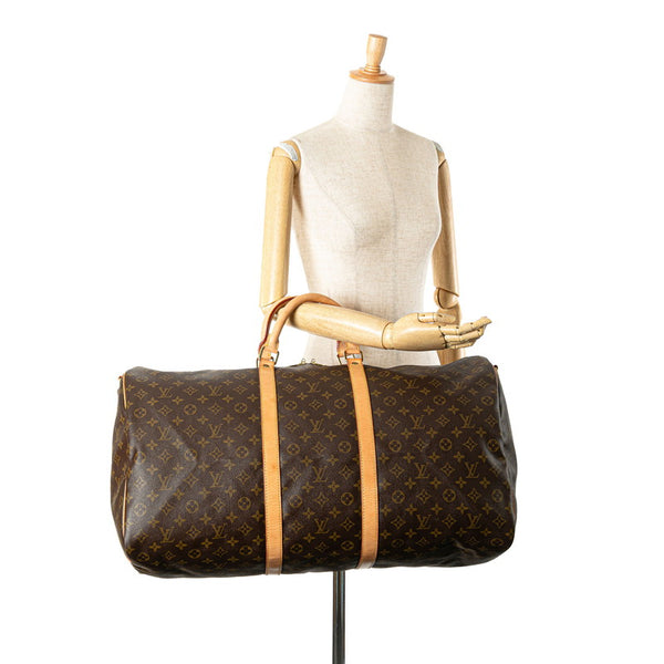 ルイ ヴィトン モノグラム キーポル60 ボストンバッグ トラベルバッグ M41422 ブラウン PVC レザー レディース LOUIS VUITTON 【中古】