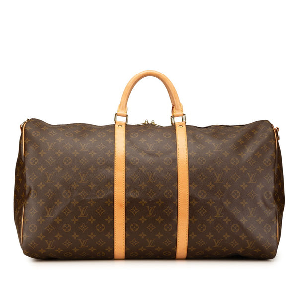 ルイ ヴィトン モノグラム キーポル60 ボストンバッグ トラベルバッグ M41422 ブラウン PVC レザー レディース LOUIS VUITTON 【中古】