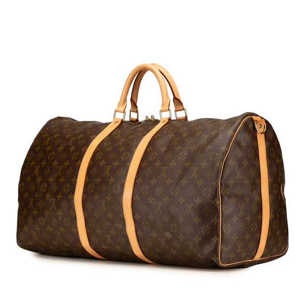 ルイ ヴィトン モノグラム キーポル60 ボストンバッグ トラベルバッグ M41422 ブラウン PVC レザー レディース LOUIS VUITTON 【中古】