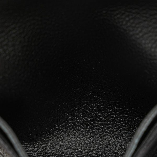 ルイ ヴィトン モノグラム アンプラント アンヴェロップ カルト ドゥヴィジット 二つ折り財布 M58456 ノワール ブラック レザー メンズ LOUIS VUITTON 【中古】