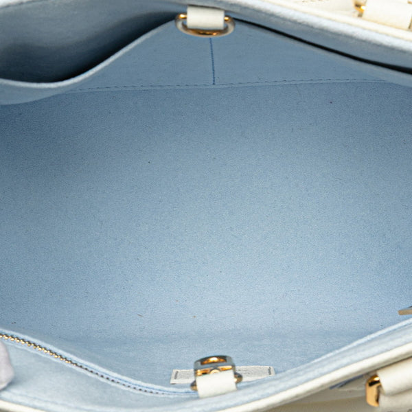 ルイ ヴィトン モノグラム アンプラント オンザゴーPM ハンドバッグ ショルダーバッグ 2WAY M46833 ラテホワイト キャンディブルー レザー レディース LOUIS VUITTON 【中古】