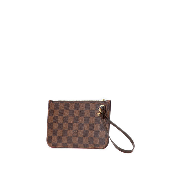 ルイ ヴィトン ダミエ ネヴァーフル 付属 ポーチ ブラウン PVC レザー レディース LOUIS VUITTON 【中古】