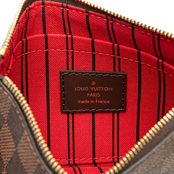 ルイ ヴィトン ダミエ ネヴァーフル 付属 ポーチ ブラウン PVC レザー レディース LOUIS VUITTON 【中古】