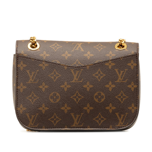 ルイ ヴィトン モノグラム パッシー チェーン ショルダーバッグ M45592 ブラウン PVC レザー レディース LOUIS VUITTON 【中古】
