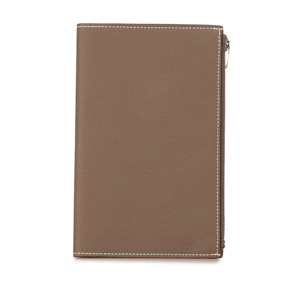 エルメス アジェンダGM 手帳カバー ベージュ エトゥープ トゴ レディース HERMES 【中古】
