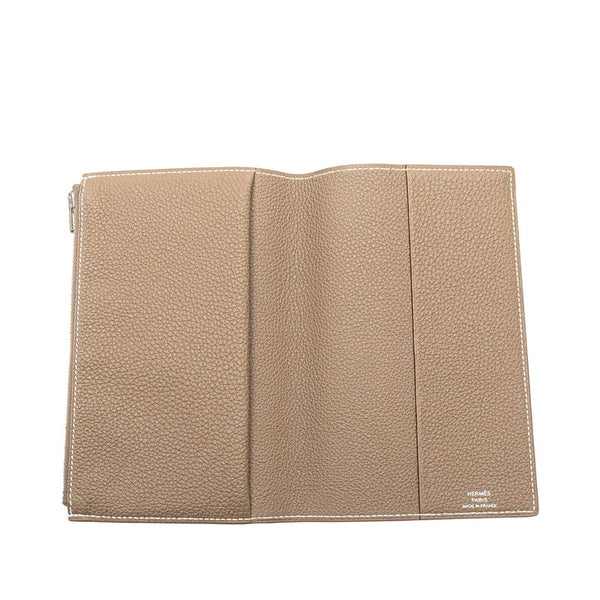 エルメス アジェンダGM 手帳カバー ベージュ エトゥープ トゴ レディース HERMES 【中古】