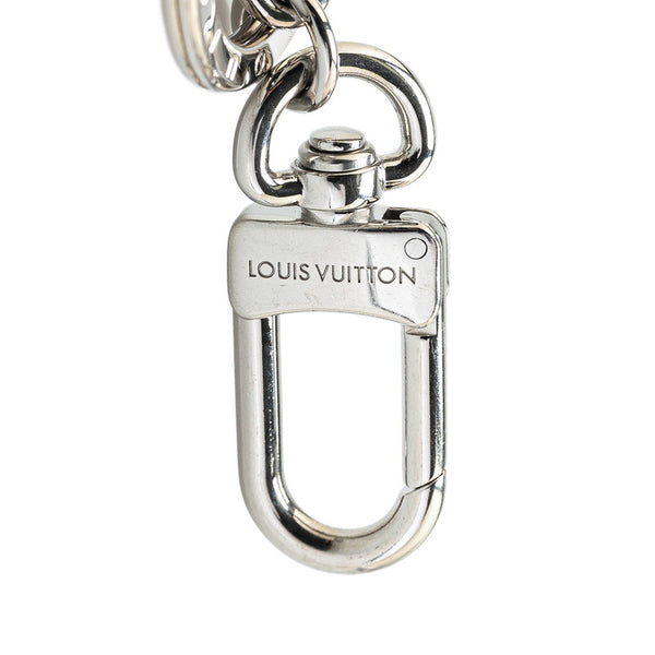 ルイ ヴィトン ポルトクレ LVイニシャル バッグチャーム キーホルダー M01192 シルバー メタル レディース LOUIS VUITTON 【中古】