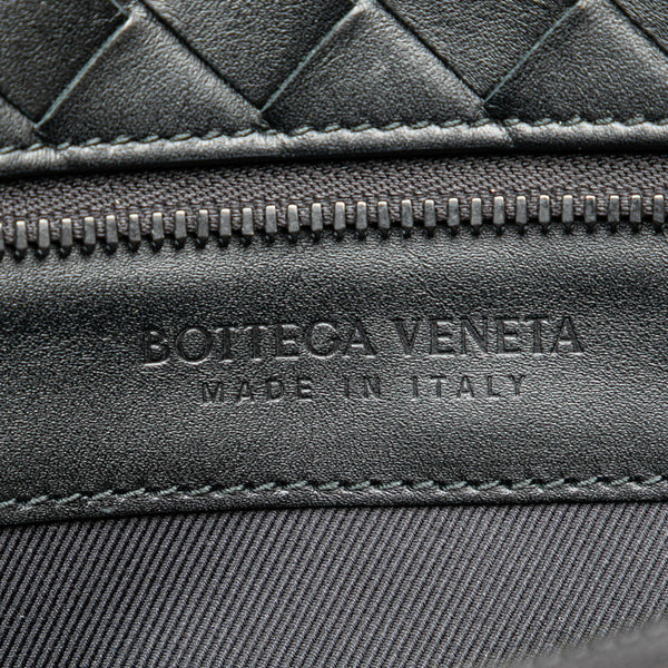 ボッテガヴェネタ イントレチャート クラッチバッグ ブラック レザー レディース BOTTEGAVENETA 【中古】