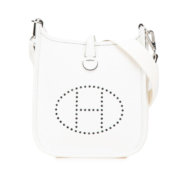 エルメス エブリンTPM シルバー金具 斜め掛け ショルダーバッグ ニューホワイト トリヨンクレマンス レディース HERMES 【中古】