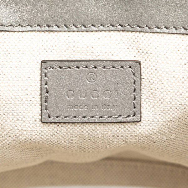 グッチ GGマトラッセ バケットバッグ ショルダーバッグ 728231 グレー レザー レディース GUCCI 【中古】