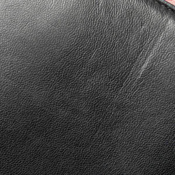 ロエベ アナグラム ラウンドファスナー 長財布 ブラック ピンク レザー レディース LOEWE 【中古】