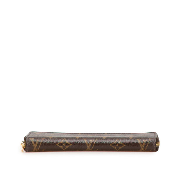 ルイ ヴィトン モノグラム ジッピー ウォレット ラウンドファスナー 長財布 M42616 ブラウン PVC レザー レディース LOUIS VUITTON 【中古】