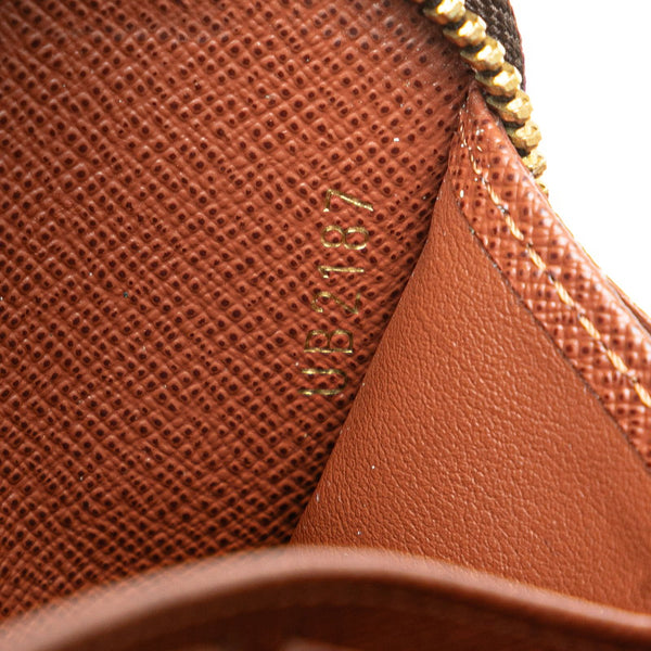ルイ ヴィトン モノグラム ジッピー ウォレット ラウンドファスナー 長財布 M42616 ブラウン PVC レザー レディース LOUIS VUITTON 【中古】