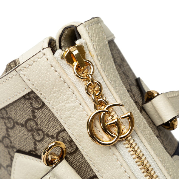 グッチ GGスプリーム オフィディア ハンドバッグ ショルダーバッグ 2WAY 547551 ベージュ ホワイト PVC レザー レディース GUCCI 【中古】