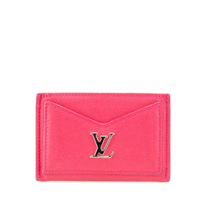 ルイ ヴィトン ポルト カルト ロックミー カードケース 名刺入れ M68555 ピンク レザー レディース LOUIS VUITTON 【中古】