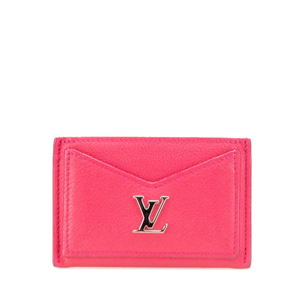 ルイ ヴィトン ポルト カルト ロックミー カードケース 名刺入れ M68555 ピンク レザー レディース LOUIS VUITTON 【中古】