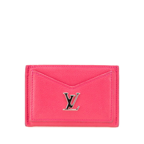 ルイ ヴィトン ポルト カルト ロックミー カードケース 名刺入れ M68555 ピンク レザー レディース LOUIS VUITTON 【中古】