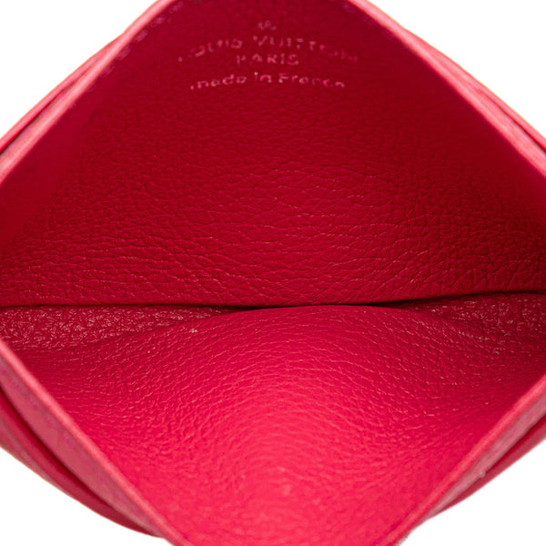 ルイ ヴィトン ポルト カルト ロックミー カードケース 名刺入れ M68555 ピンク レザー レディース LOUIS VUITTON 【中古】