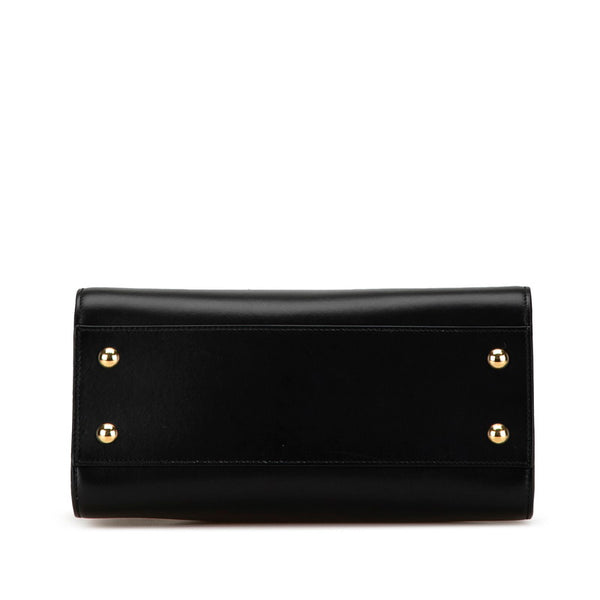 サンローラン ベイビーカバス ハンドバッグ ショルダーバッグ 2WAY 568853 ブラック レザー レディース SAINT LAURENT 【中古】