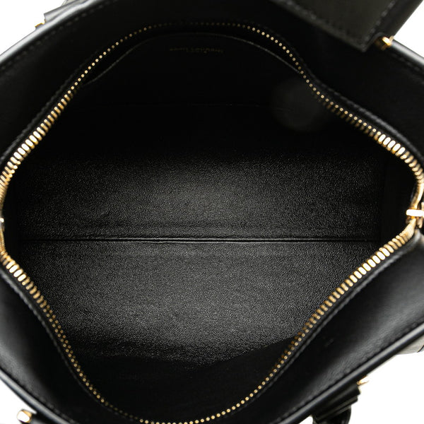 サンローラン ベイビーカバス ハンドバッグ ショルダーバッグ 2WAY 568853 ブラック レザー レディース SAINT LAURENT 【中古】