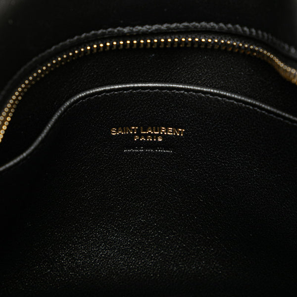 サンローラン ベイビーカバス ハンドバッグ ショルダーバッグ 2WAY 568853 ブラック レザー レディース SAINT LAURENT 【中古】