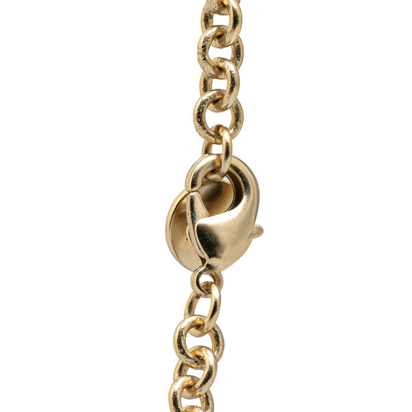 ディオール Dior Metamorphose バタフライ レジンパール ネックレス チョーカー ゴールド メッキ フェイクパール レディース Dior 【中古】