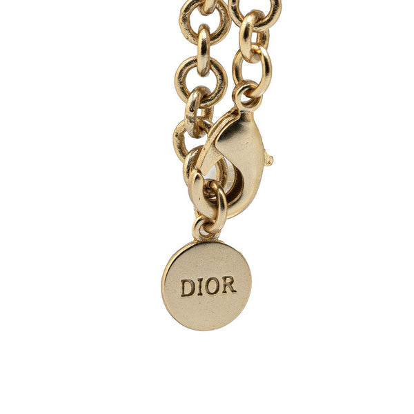 ディオール Dior Metamorphose バタフライ レジンパール ネックレス チョーカー ゴールド メッキ フェイクパール レディース Dior 【中古】