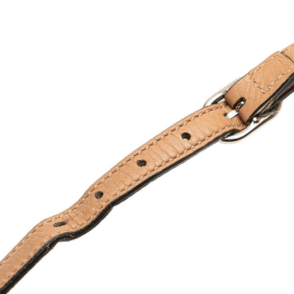 グッチ バンブー デイリー 斜め掛け ショルダーバッグ 370826 ブラウン レザー レディース GUCCI 【中古】