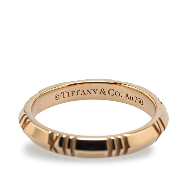 ティファニー アトラス リング 指輪 K18PG ピンクゴールド レディース TIFFANY&Co. 【中古】