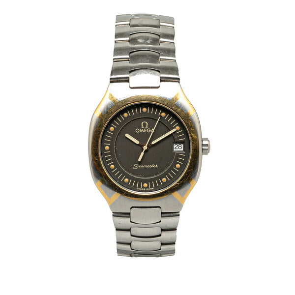 オメガ シーマスター ポラリス 腕時計 2510.40 クオーツ グレー文字盤 ステンレススチール メンズ OMEGA 【中古】