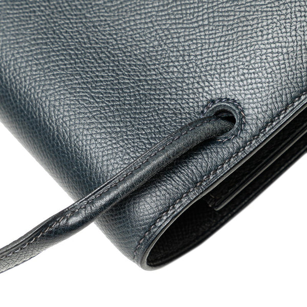 エルメス スーリー 斜め掛け ショルダーバッグ ネイビー クシュベル レディース HERMES 【中古】