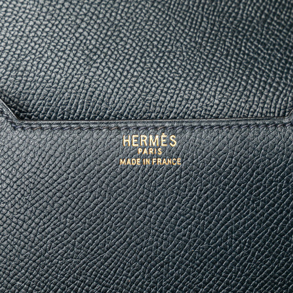 エルメス スーリー 斜め掛け ショルダーバッグ ネイビー クシュベル レディース HERMES 【中古】