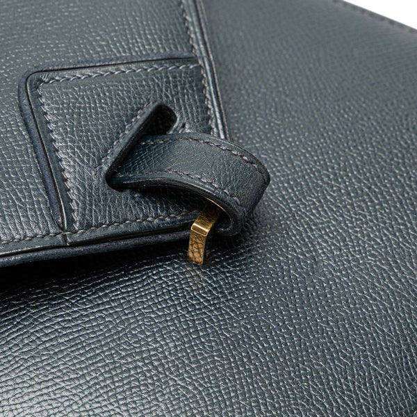 エルメス スーリー 斜め掛け ショルダーバッグ ネイビー クシュベル レディース HERMES 【中古】