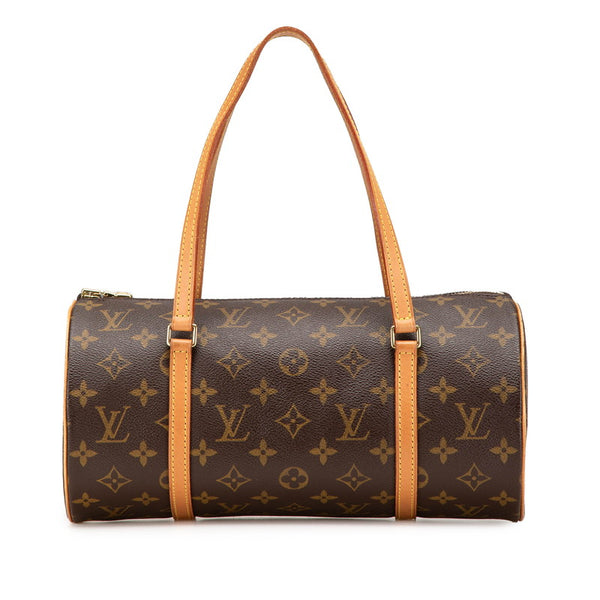 ルイ ヴィトン モノグラム パピヨン30 ハンドバッグ M51385 ブラウン PVC レザー レディース LOUIS VUITTON 【中古】