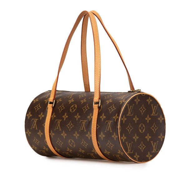 ルイ ヴィトン モノグラム パピヨン30 ハンドバッグ M51385 ブラウン PVC レザー レディース LOUIS VUITTON 【中古】
