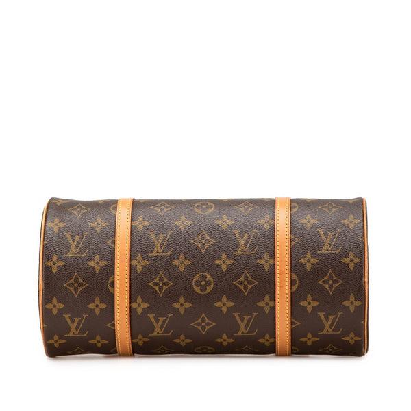 ルイ ヴィトン モノグラム パピヨン30 ハンドバッグ M51385 ブラウン PVC レザー レディース LOUIS VUITTON 【中古】