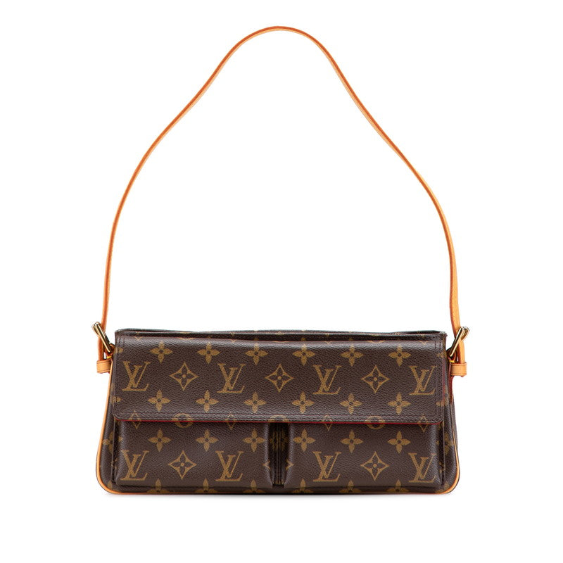 ルイ ヴィトン モノグラム ヴィバシテMM  ワンショルダーバッグ M51164 ブラウン PVC レザー レディース LOUIS VUITTON 【中古】