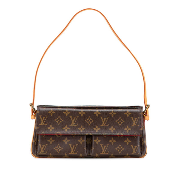 ルイ ヴィトン モノグラム ヴィバシテMM  ワンショルダーバッグ M51164 ブラウン PVC レザー レディース LOUIS VUITTON 【中古】