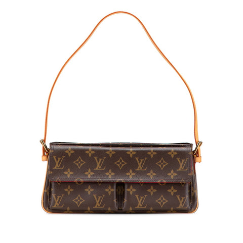ルイ ヴィトン モノグラム ヴィバシテMM  ワンショルダーバッグ M51164 ブラウン PVC レザー レディース LOUIS VUITTON 【中古】