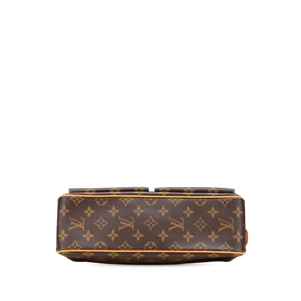 ルイ ヴィトン モノグラム ヴィバシテMM  ワンショルダーバッグ M51164 ブラウン PVC レザー レディース LOUIS VUITTON 【中古】